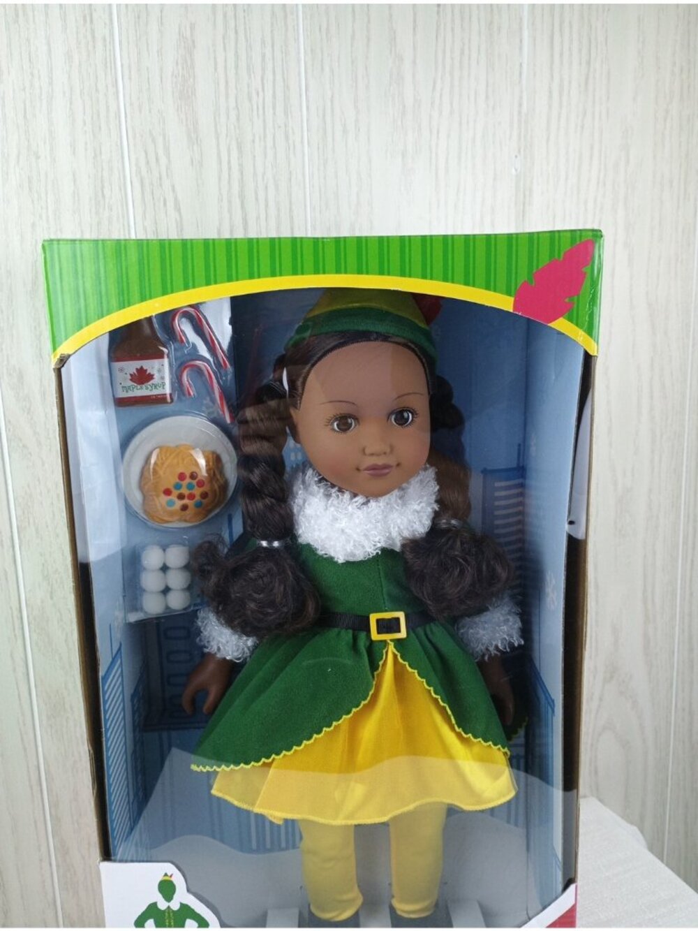 My Life as Buddy the Elf 18" Doll Dark Black Hair Christas Movie baby doll - Picture 2 of 15
